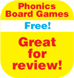Free phonics board games. Great for review!